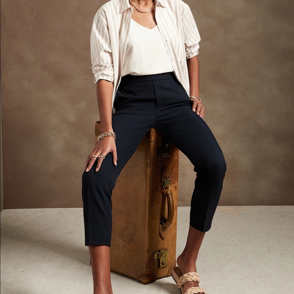 NWT Banana Republic Hayden Pants Navy Tall
